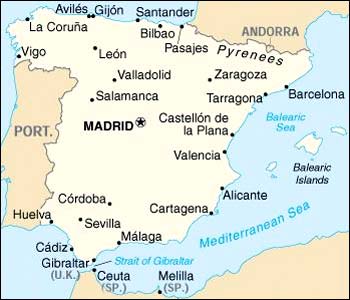 Map of Spain